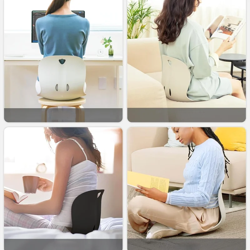 Ergonomic Lumbar Support Cushion – Posture Correcting Backrest Pillow for Adults' Office Chairs & Home Seating