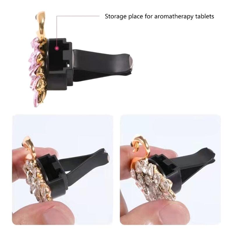 6 Style Car Perfume Santa Claus Air Outlet Clip Freshener Fragrance-Aromatherapy Air Conditioning Christmas Ornaments Decoration