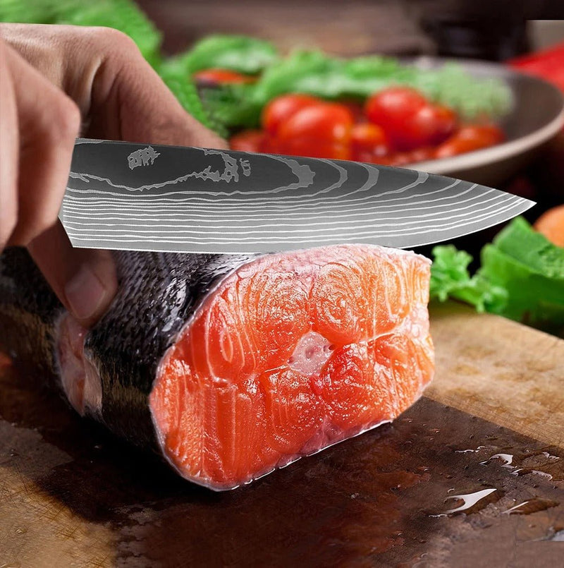 6-Piece Professional Chef Knife Set with Knife Holder