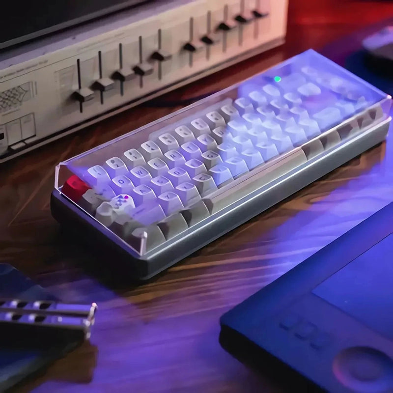 Acrylic Dust Cover for Mechanical Keyboards - Premium Clear Guard Fits 60-108 Layouts, Protects Against Dust, Spills, and Daily Damage