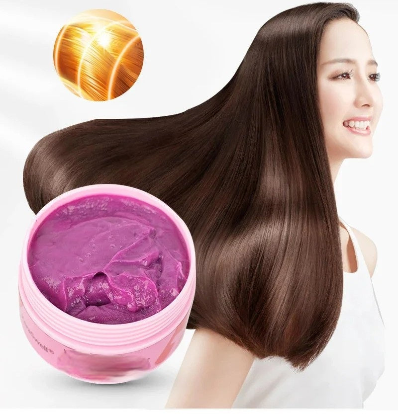 Magical Keratin Hair Mask – Transforms Frizzy, Damaged Hair into Silky-Smooth, Nourished Locks in Just 5 Seconds of Deep Repair