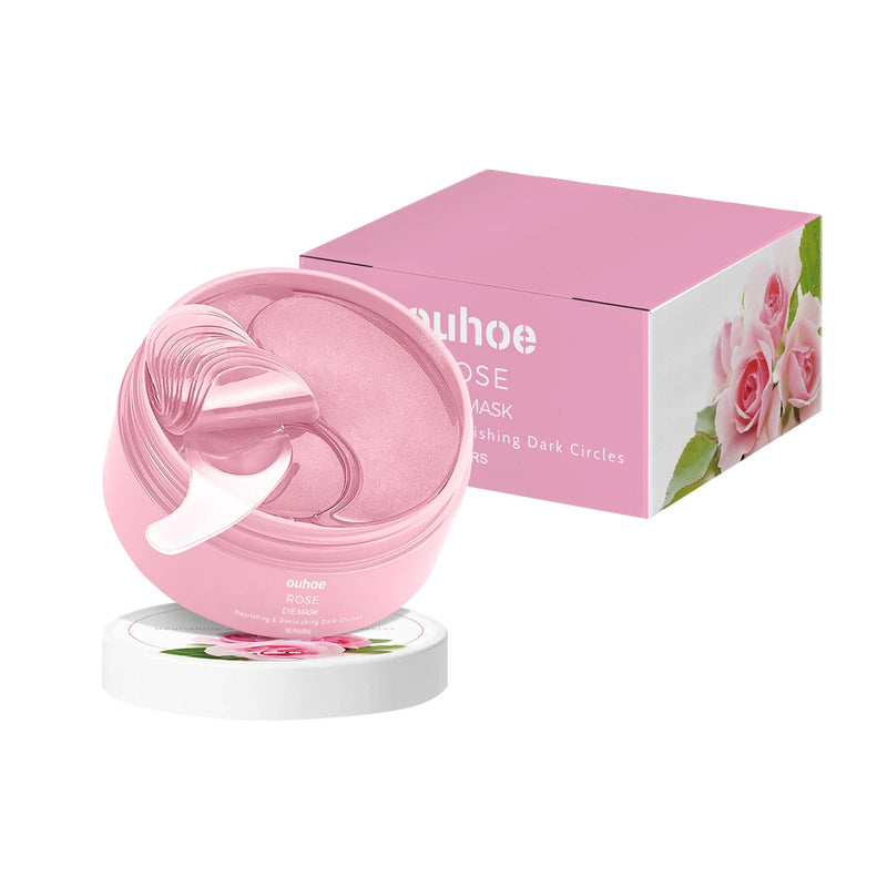 Rose Firming Eye Mask - Reduces Puffiness, Fine Lines, and Dark Circles with Nourishing Moisture