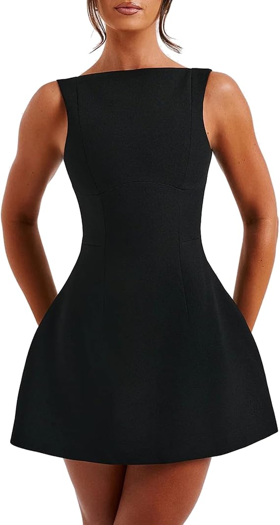 Sexy Backless Bodycon Mini Dress – Elegant Sleeveless Party Stunner for a Sexy Summer Evening Look