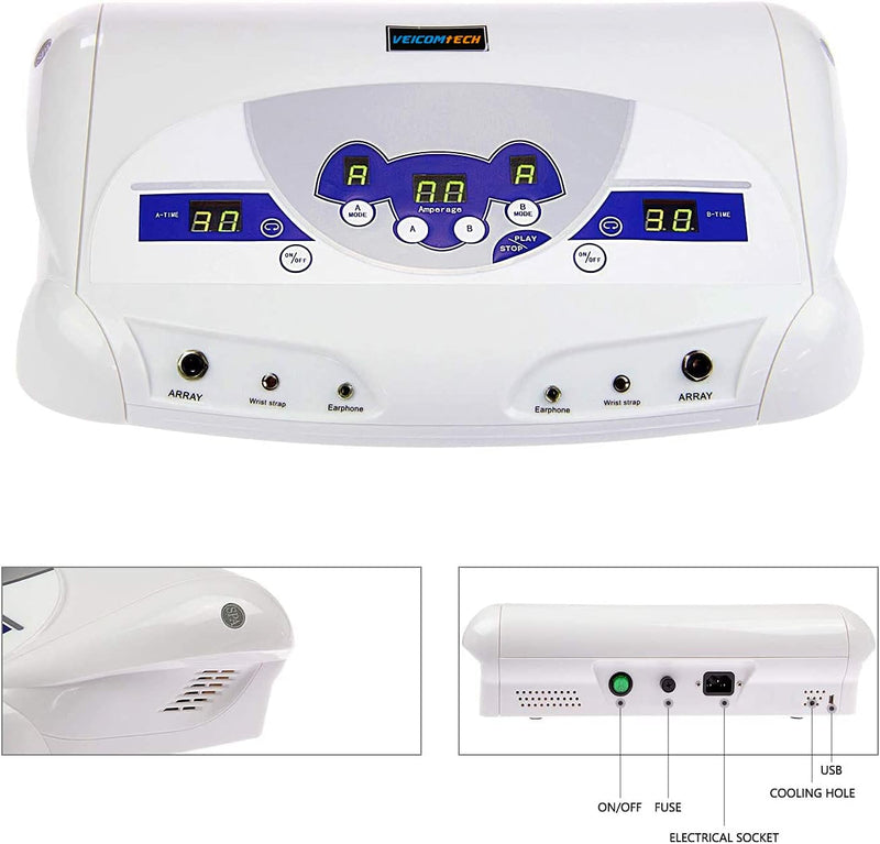 2024 Ionic Foot Bath Detox Machine, Foot Detox Mahcine SPA for 2 Users with 5 Foot Basin Liners