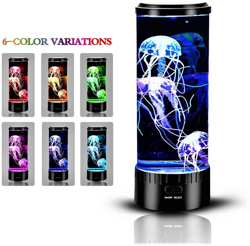 Led Jellyfish Aquarium™: 5 Color Changing Light Effects. The Ultimate Large Sensory Synthetic Jelly Fish Tank Aquarium Mood Lamp