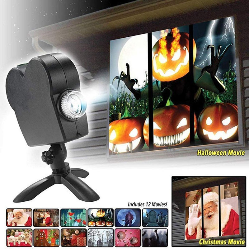 Winter Wonderland Projector l Window Animated Movie Projector
