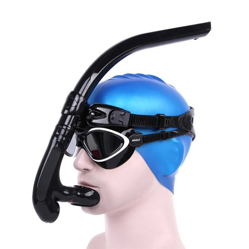 Front Head Silicone Snorkel Tube – Comfortable Breathing Trainer for Diving, Scuba, and Swimming Practice with Underwater Performance Focus