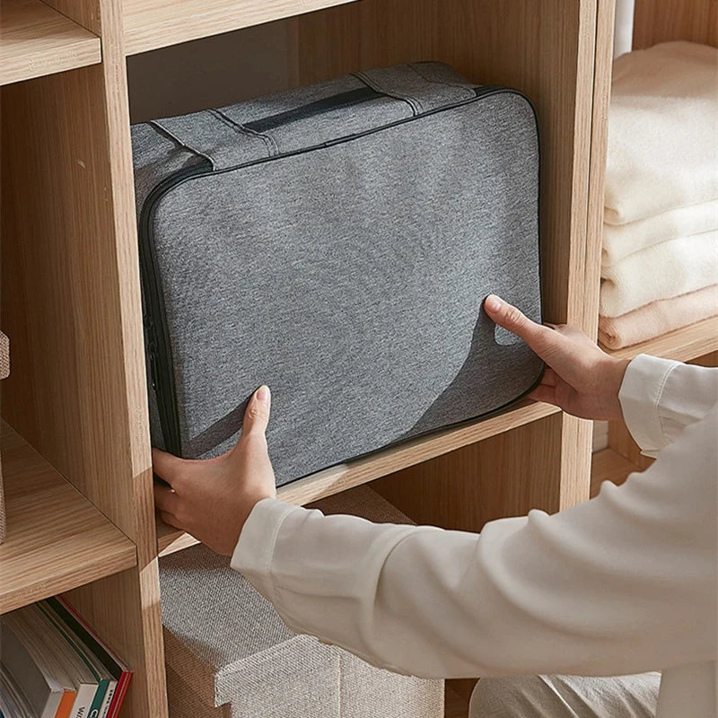 Multifunction File Pack Organizer – Large Capacity, Lockable Document Case for Certificates, Home Office, and Travel Use
