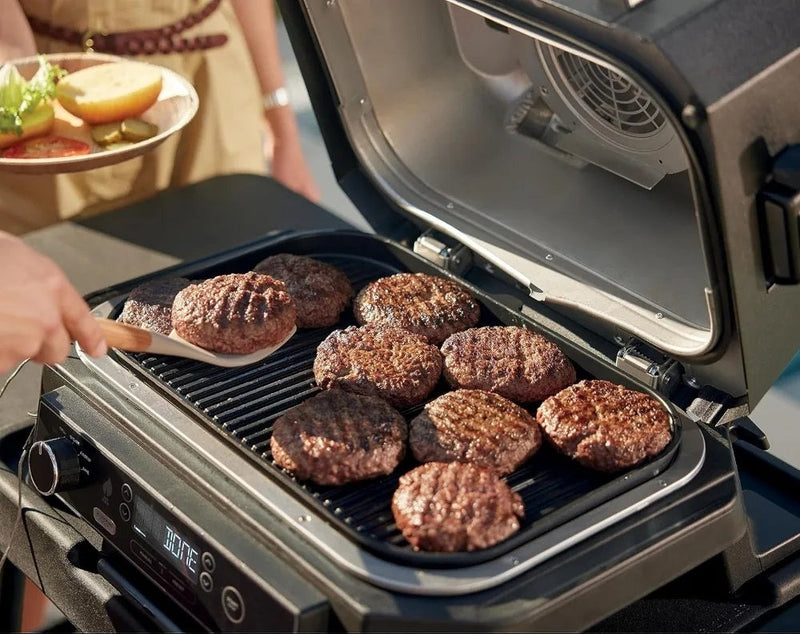 Outdoor Grill & Smoker – XL 4-in-1 Electric BBQ, Air Fryer & Bake Station