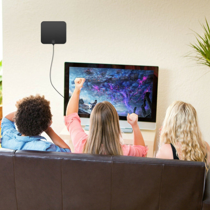 3600 Miles Indoor Digital Amplified HDTV Antenna W/ Signal Booster 4K 1080P HDTV Amplified Signal