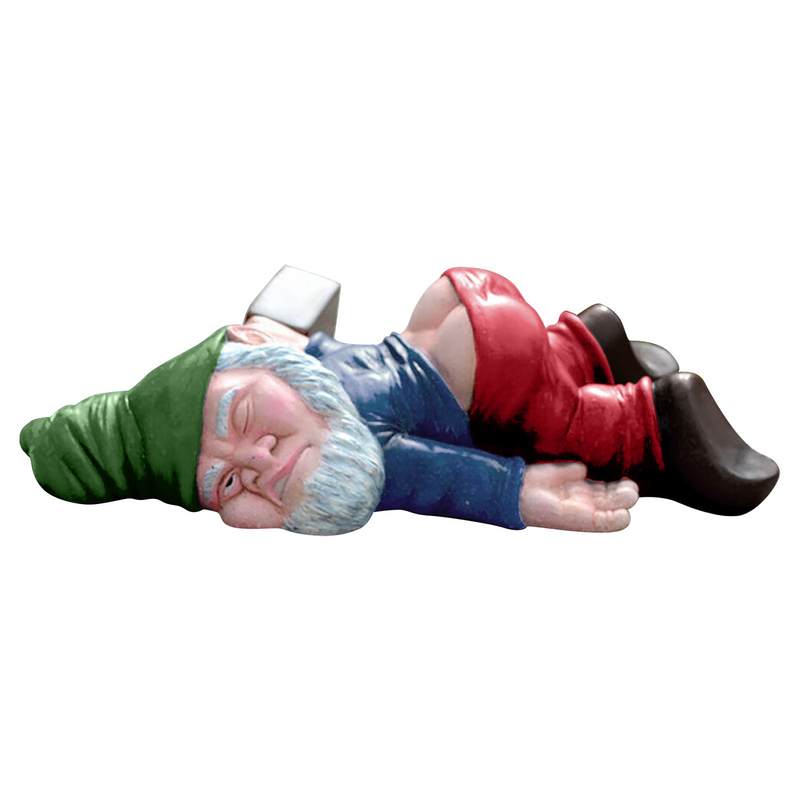 Drunken Garden Gnome | Resin Lawn Ornament