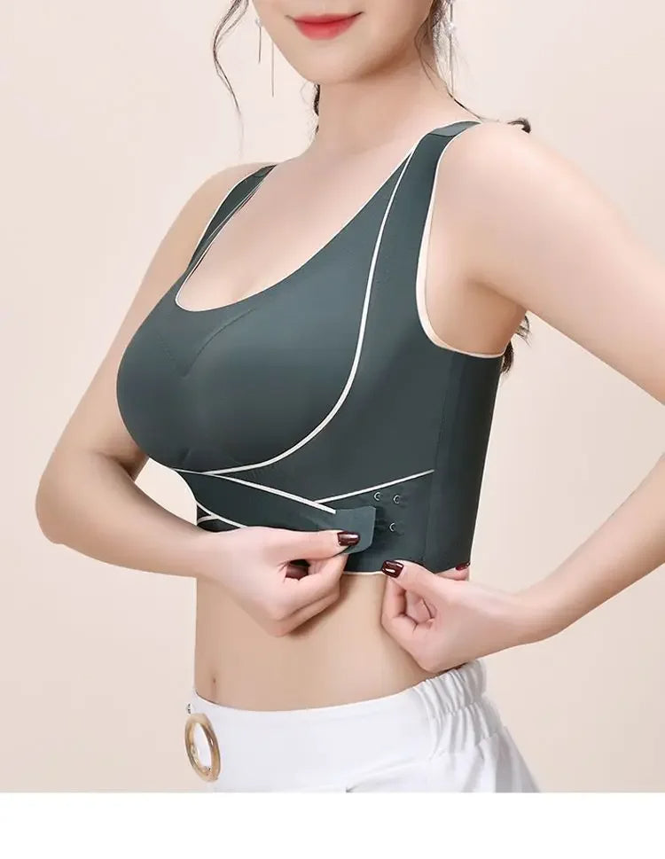 Posture Corrector Bra for Women - Humpback Support Bralette with Front Closure Design