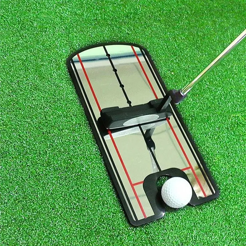 Golf Putting Practice Mirror – Eye Line Training Aid for Perfecting Your Golf Alignment with Mirror and Precision