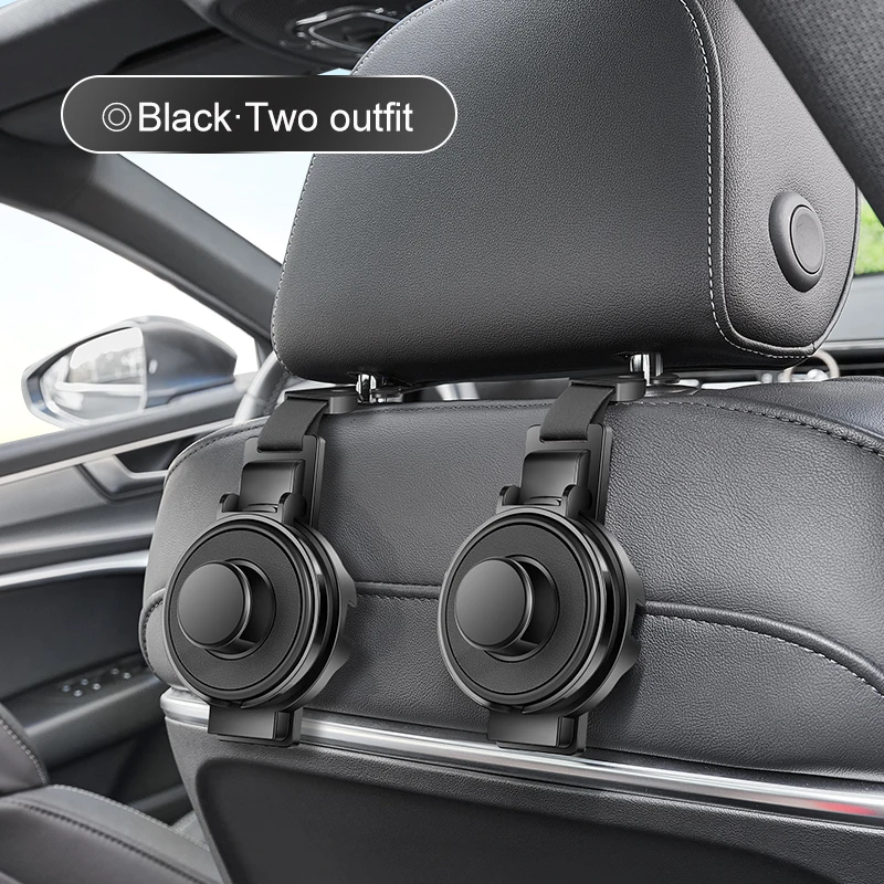 Car Seat Headrest Hook & Cup Holder – Multi-Functional Backseat Organizer for Bags & Drinks