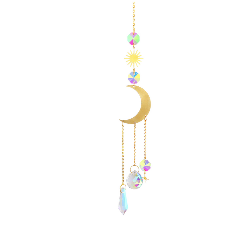 Crystal Sun Catching Wind Chimes | 15" Length