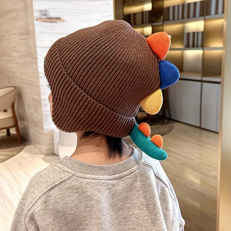 Dinosaur Winter Hat for Kids – Thick Warm Hat with Ear Protection for Boys & Girls, Adorable Design for Cold Weather Comfort
