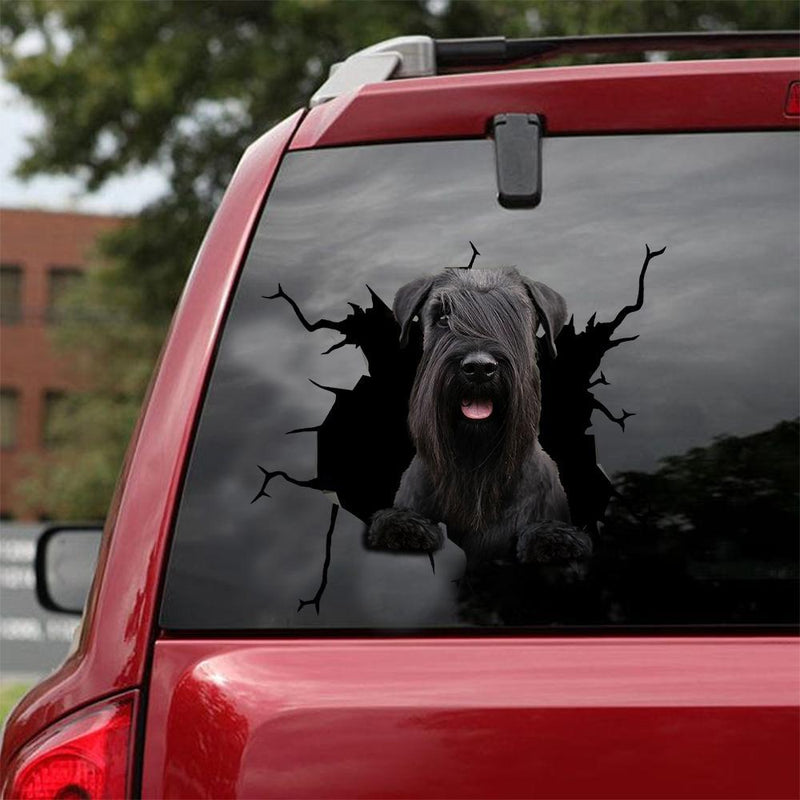 Doggy Windshield "Breaking" Decals | 12" x 12"