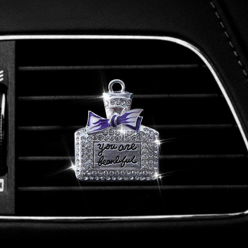 1PC Car Air Vent Clip Ornament, Crystal Car Diffuser, Bling Rhinestone Oil Diffuser Vent Clip, Car Freshener Car Accessories For Women