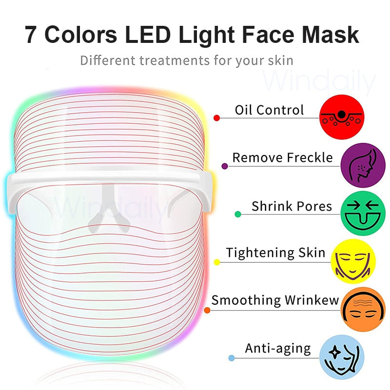 Photon Skin Rejuvenation Face & Neck Mask  7 Colors