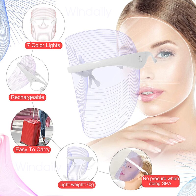 Photon Skin Rejuvenation Face & Neck Mask  7 Colors