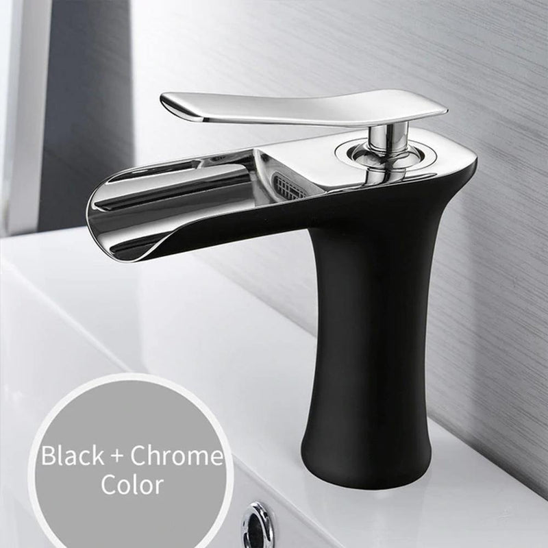 Waterfall Basin Bathroom Sink Faucet Single handle