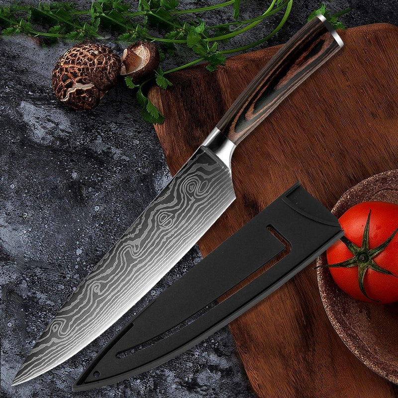 7 Pieces Stainless Steel Kitchen Knife Set