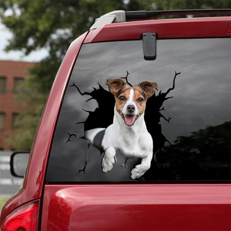 Doggy Windshield "Breaking" Decals | 12" x 12"