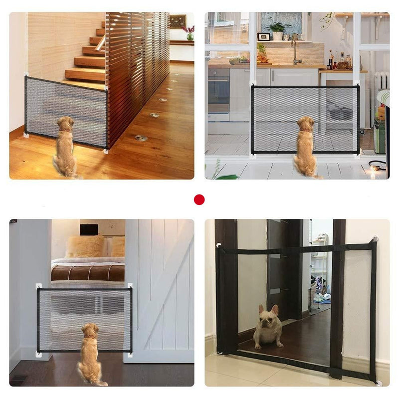 Retractable Dog Gate, folding pet isolation obstacle safety fence, Stairs Gate For Baby