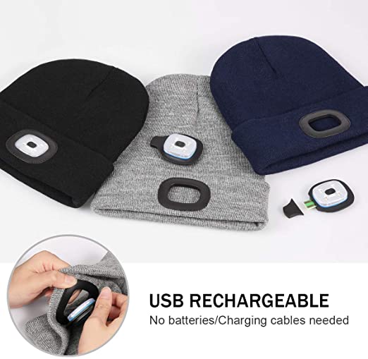 Beanie Cap with LED Light