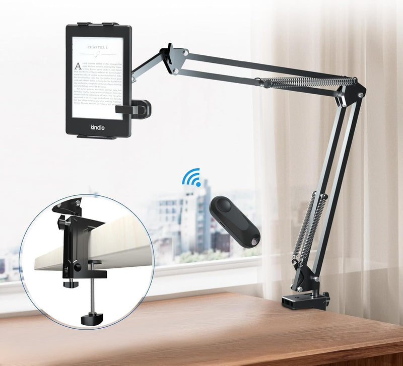 Rotatable Tablet Bed Stand – Long Arm Holder for iPad, Samsung & Xiaomi Tablets (4-12.9”) for Comfortable Viewing in Any Position