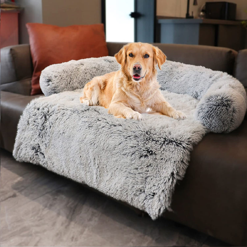 Calming Furniture Protector for Dogs & Pets Soft and Washable Dog Mat for Sofa Bed Couch