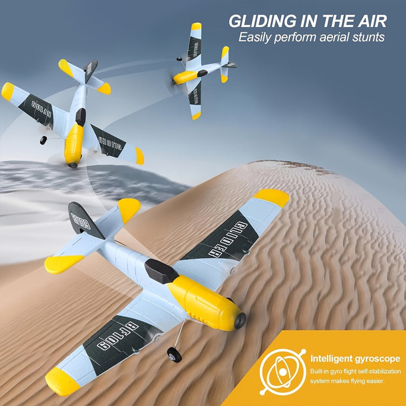 3-Channel Remote Control Drone, Gravity Glider, Foam Airplane, Equipped with a 2.4Ghz 6-Axis Gyroscope, Toy Plane, Headless Mode, Stunt Plane, Easy to Operate, Suitable for Beginners.