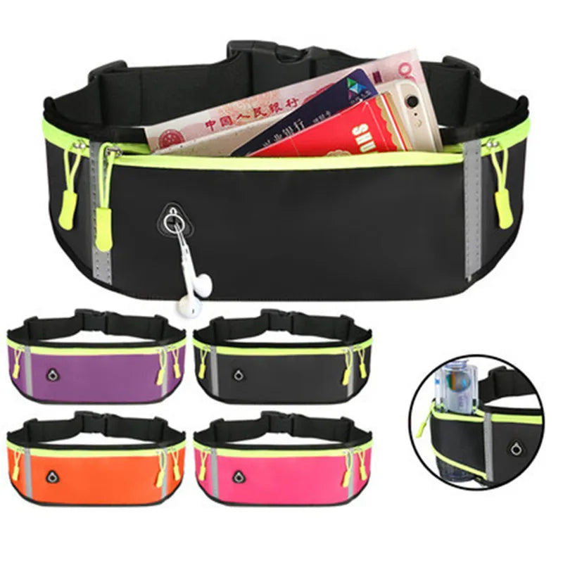 Outdoor Waist Pack for Sports – Waterproof Fitness Pouch for Cell Phones and Coins, Ideal for Running, Hiking, and Jogging