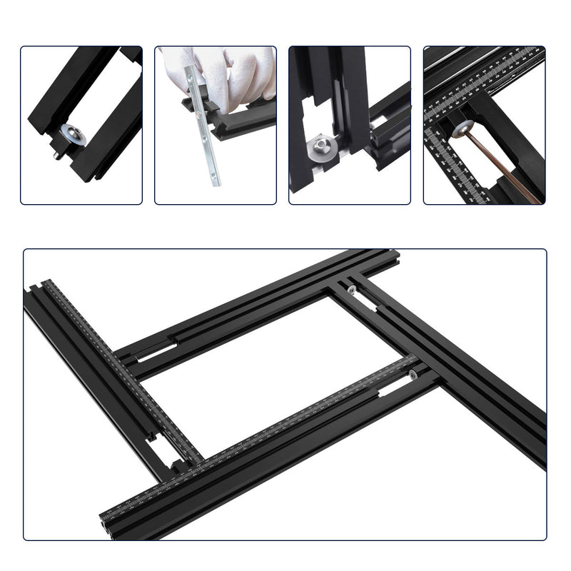 Adjustable Engraving Guide Rail Bracket – Trimming Machine Milling & Groove Tool for Precise Woodworking, Routing, and DIY Projects