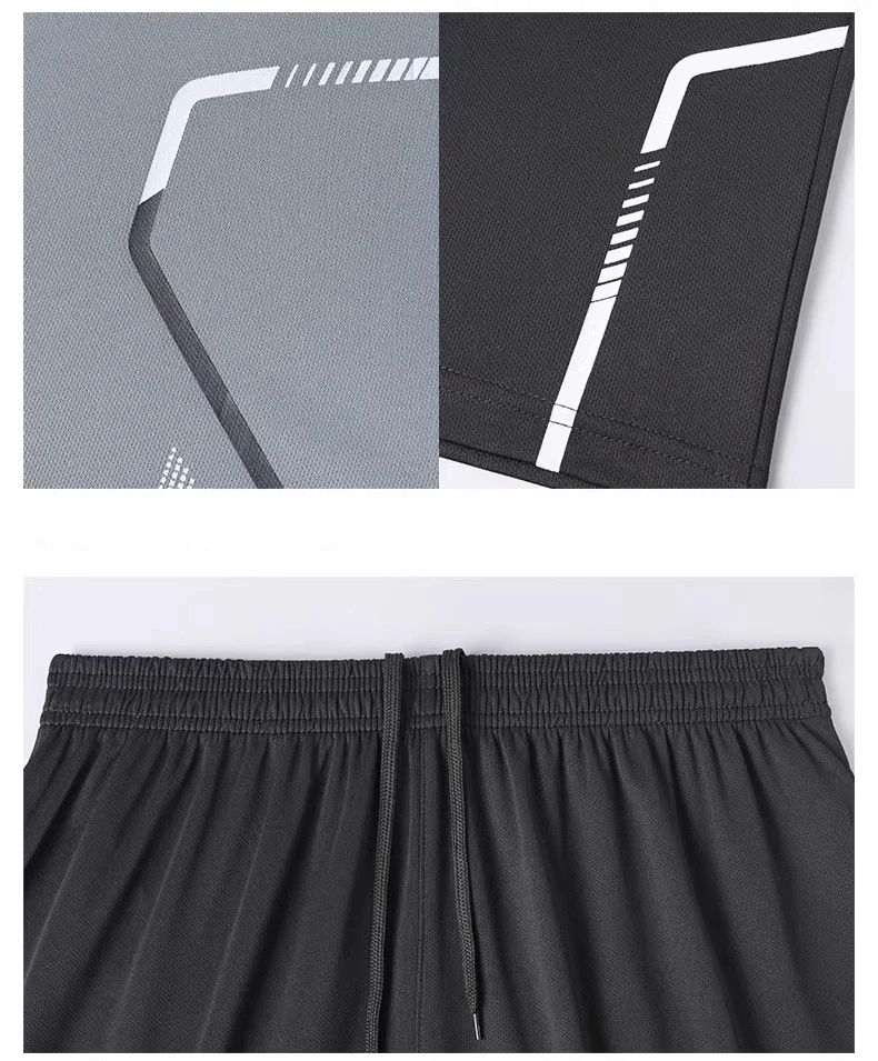 Breathable Shortsleeve Ice Silk Men’s Sportswear Set – Quick-Dry, Sweat-Wicking Running Outfit for Summer, Basketball & Fitness