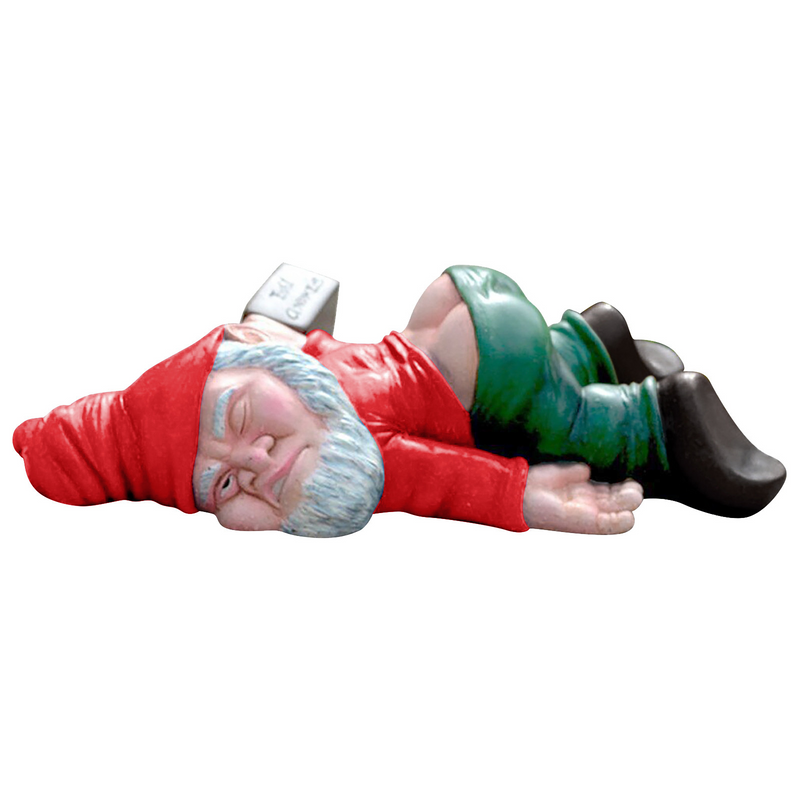 Drunken Garden Gnome | Resin Lawn Ornament