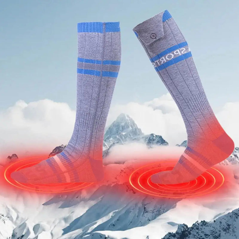 Thermal Electric Heated Socks - Rechargeable and Battery-Powered 3-Setting Thermal Socks for Outdoor Comfort
