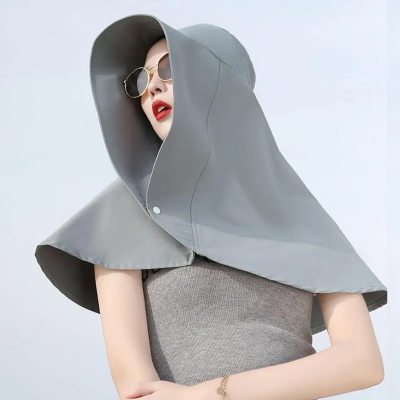 Moisture-Wicking Wide Brim Sun Hat – Breathable, Quick-Dry & Skin-Friendly UV Protection Hoodie Hat