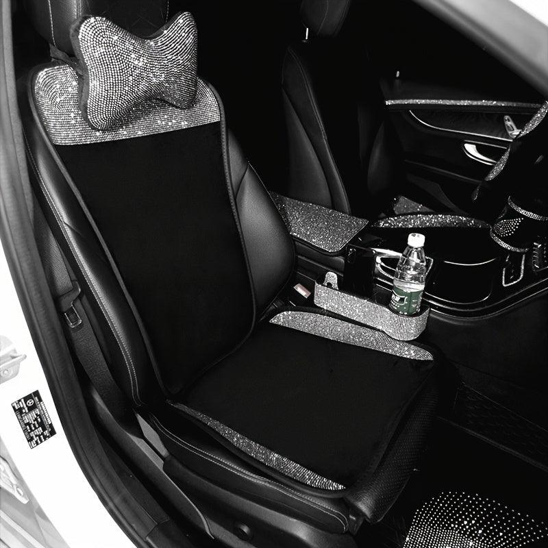 1PC Car Seat Cover, Universal Fit Most Cars Universal Long Plush Car Seat Cover Diamond Auto Interior Seat Cushion Car Accessories For Women