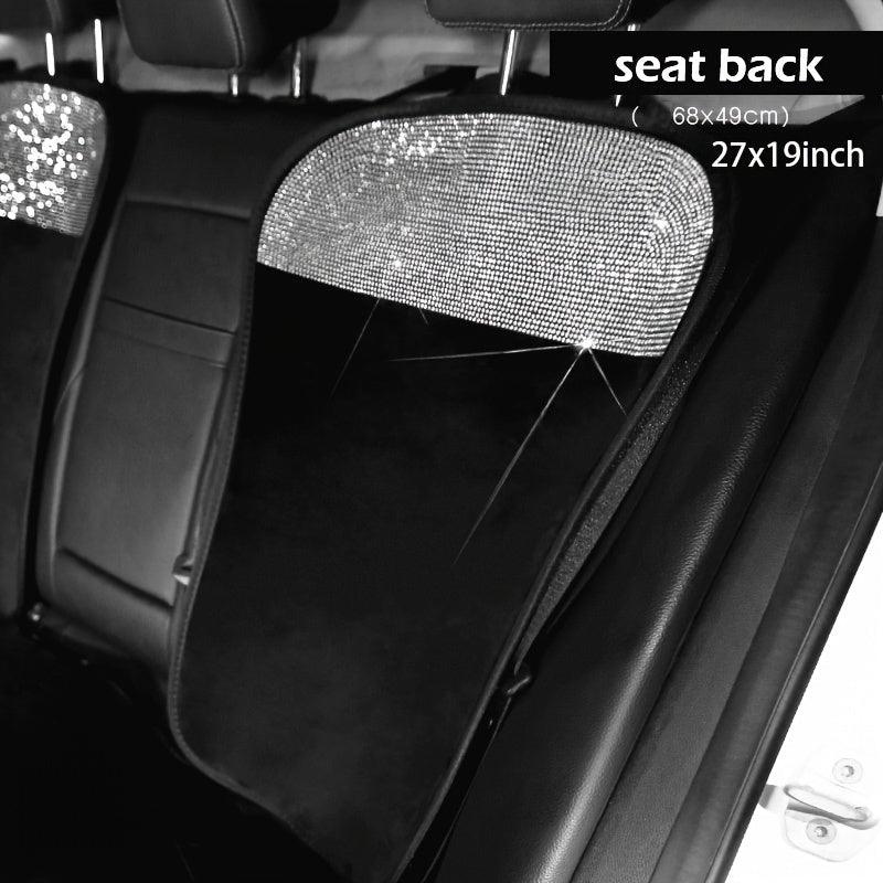1PC Car Seat Cover, Universal Fit Most Cars Universal Long Plush Car Seat Cover Diamond Auto Interior Seat Cushion Car Accessories For Women