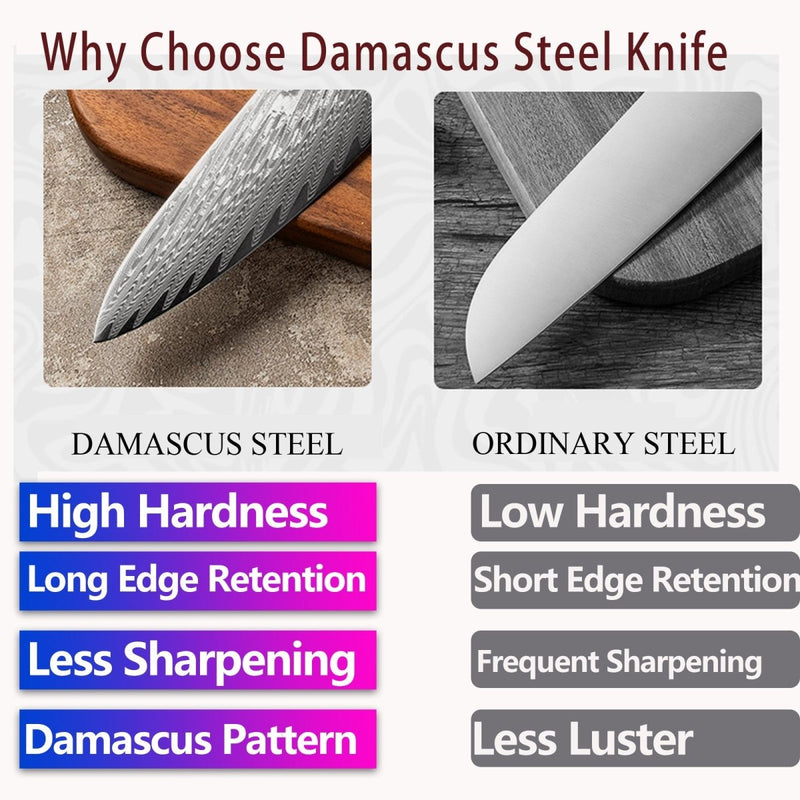 8 Inch Japanese Damascus Chef Knife