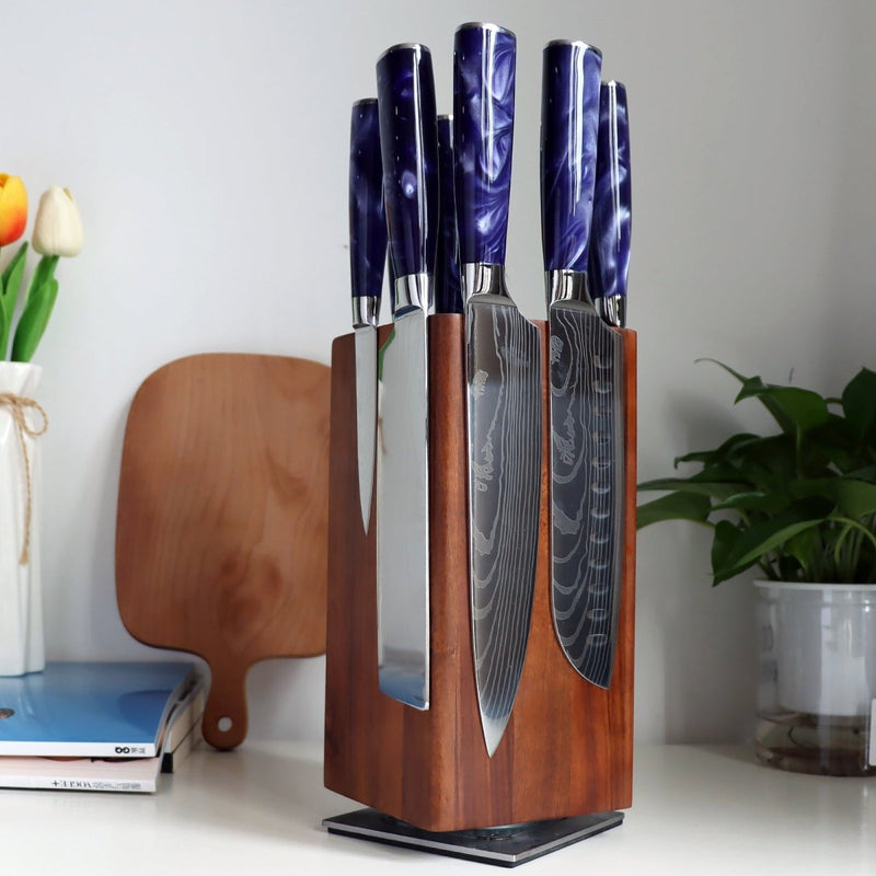 8-Piece Professional Kitchen Knife Block Set
