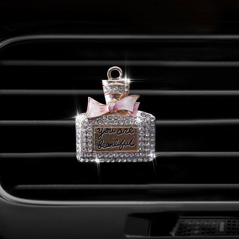 1PC Car Air Vent Clip Ornament, Crystal Car Diffuser, Bling Rhinestone Oil Diffuser Vent Clip, Car Freshener Car Accessories For Women