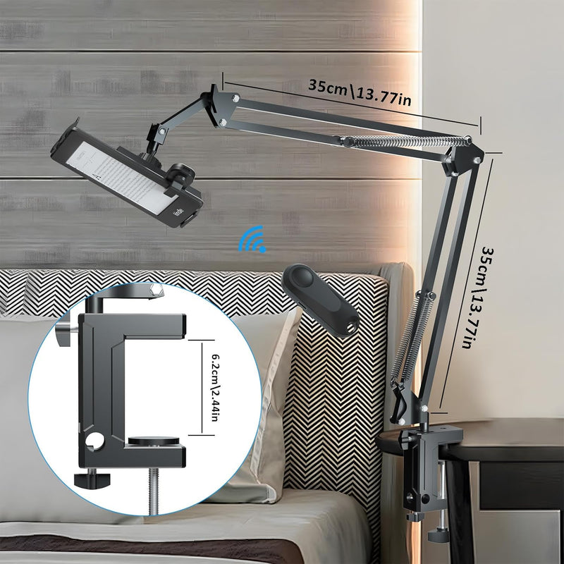 Rotatable Tablet Bed Stand – Long Arm Holder for iPad, Samsung & Xiaomi Tablets (4-12.9”) for Comfortable Viewing in Any Position