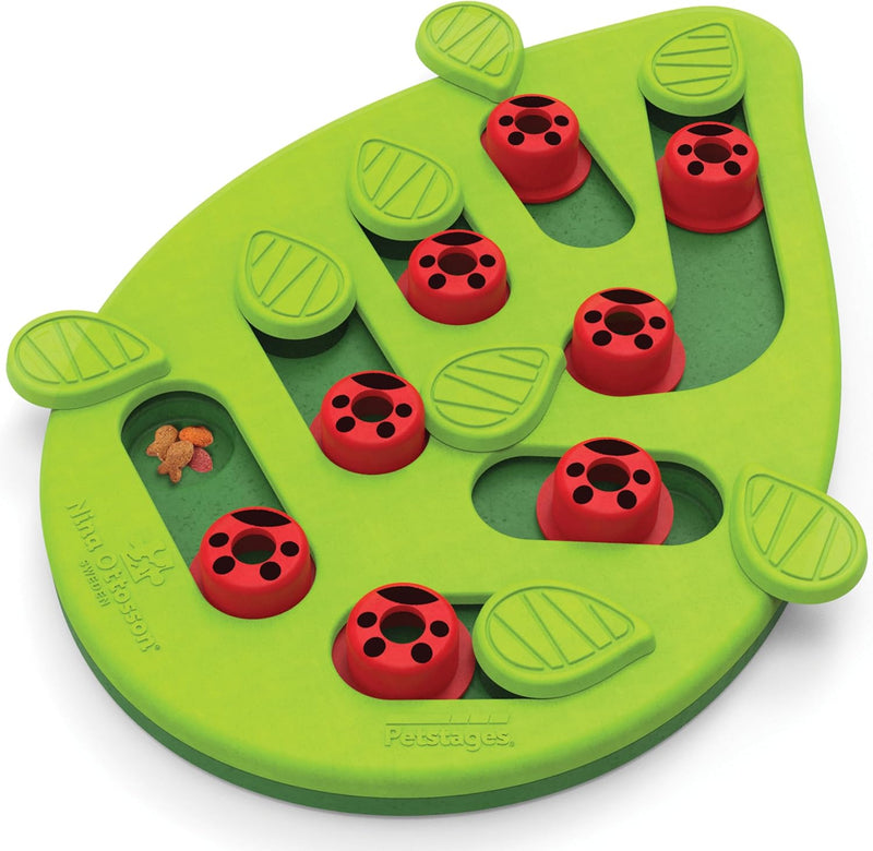 Green Leaf-Shaped Cat Puzzle Bowl – Interactive, Cross-Boarder Slow Feeder for Mentally Stimulating and Healthy Eating Habits