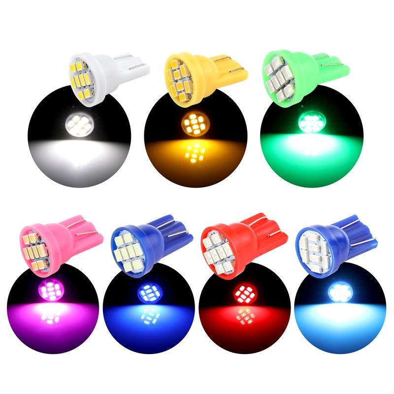 5x T10 W5W LED Lamp For Car Interior Instrunment 12V Auto Reading Dome License Plate Trunk Luggage 5W5 Super Bright White