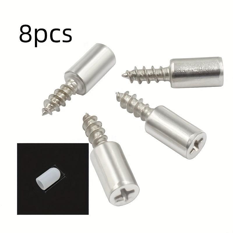 8 Self Tapping Screws, Integrated Partition Plate, Fastener, Wardrobe, Fixed Support, Hardware Accessories, Shelf, Fastener Holder