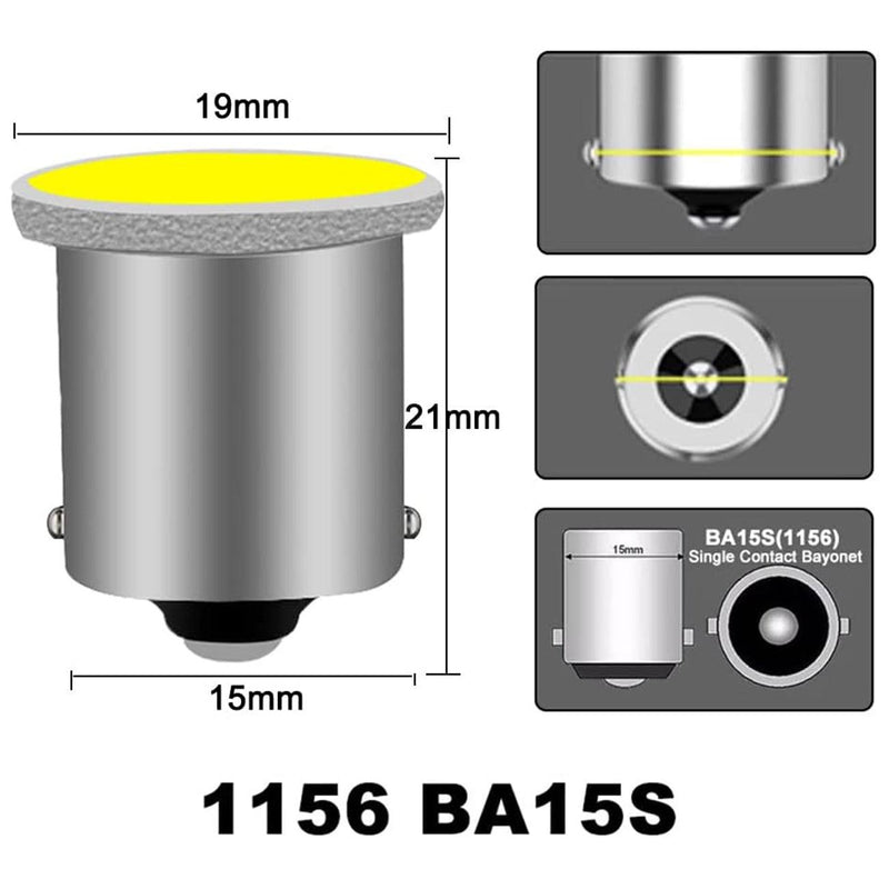 1156 BA15S P21W 1157 BAY15D P21 5W COB Car Led Light Turn Signal Lamp Interior Brake Light Car Reverse Parking Super Bright 12V Motorcycle White Blue