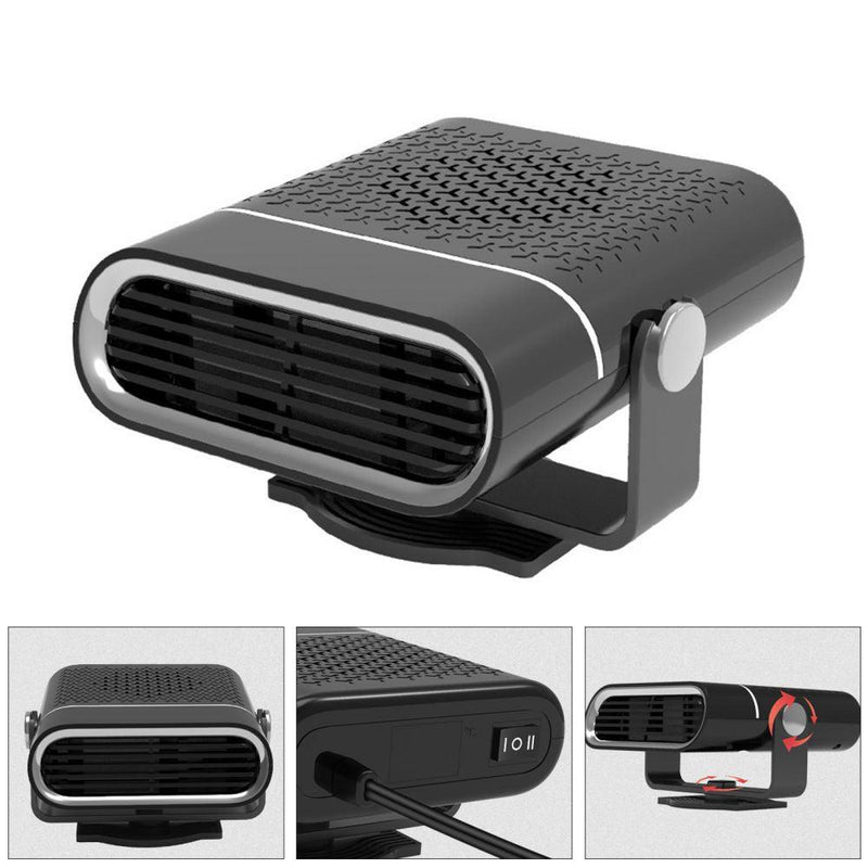 2024 Portable Car Heater Fast Heating Quickly Defrost Defogger Demister Heat Cooling Fan
