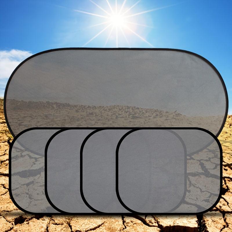 5pcs Car Mesh Screen Sun Curtain Window Sun Protection Heat Insulation Sun Shield Car Load Screen Screen Side Curtain Screen